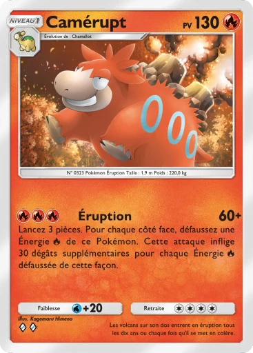 Carte Pokémon Camérupt de l'extension Aura Palpitante