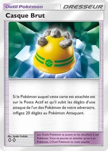 Carte Pokémon Casque Brut de l'extension Choc Spatio-Temporel