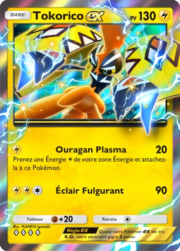 Carte Pokémon Tokorico-ex de l'extension Booster de Luxe ex