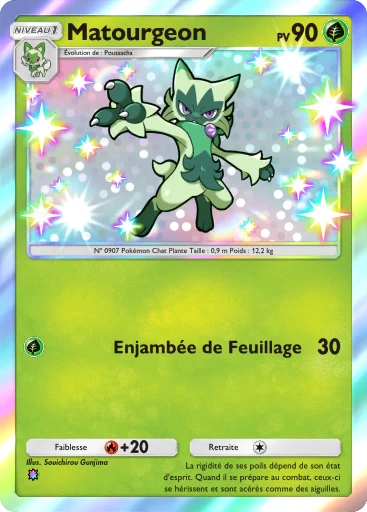 Carte Pokémon Matourgeon de l'extension Merveilles de Paldea