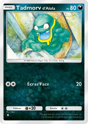 Carte Pokémon Tadmorv d'Alola de l'extension Parade Onirique