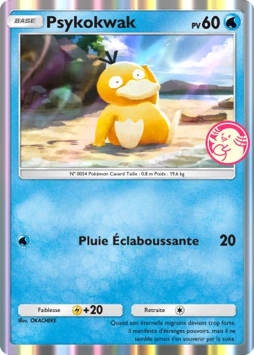 Carte Pokémon Psykokwak de l'extension Promo-B
