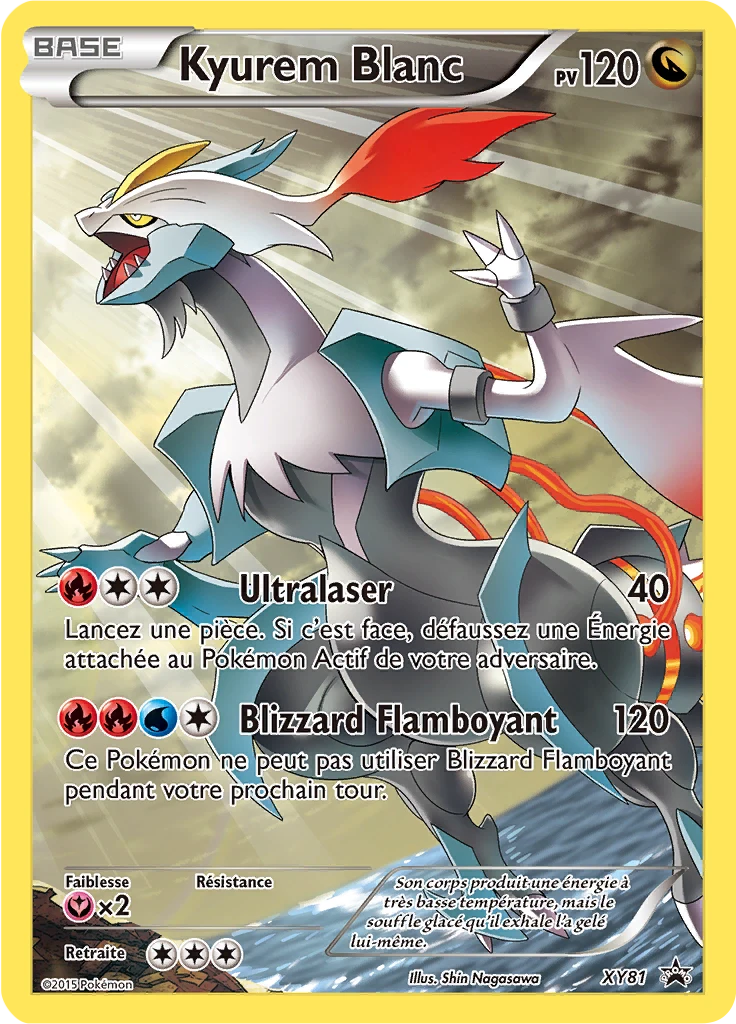 Carte Pokémon Kyurem Blanc de l'extension Promo XY