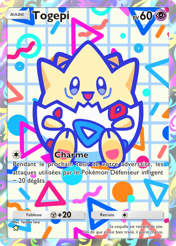 Carte Pokémon Togepi de l'extension Sagesse entre Ciel et Mer