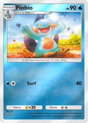 Carte Pokémon Flobio de l'extension Booster de Luxe Méga