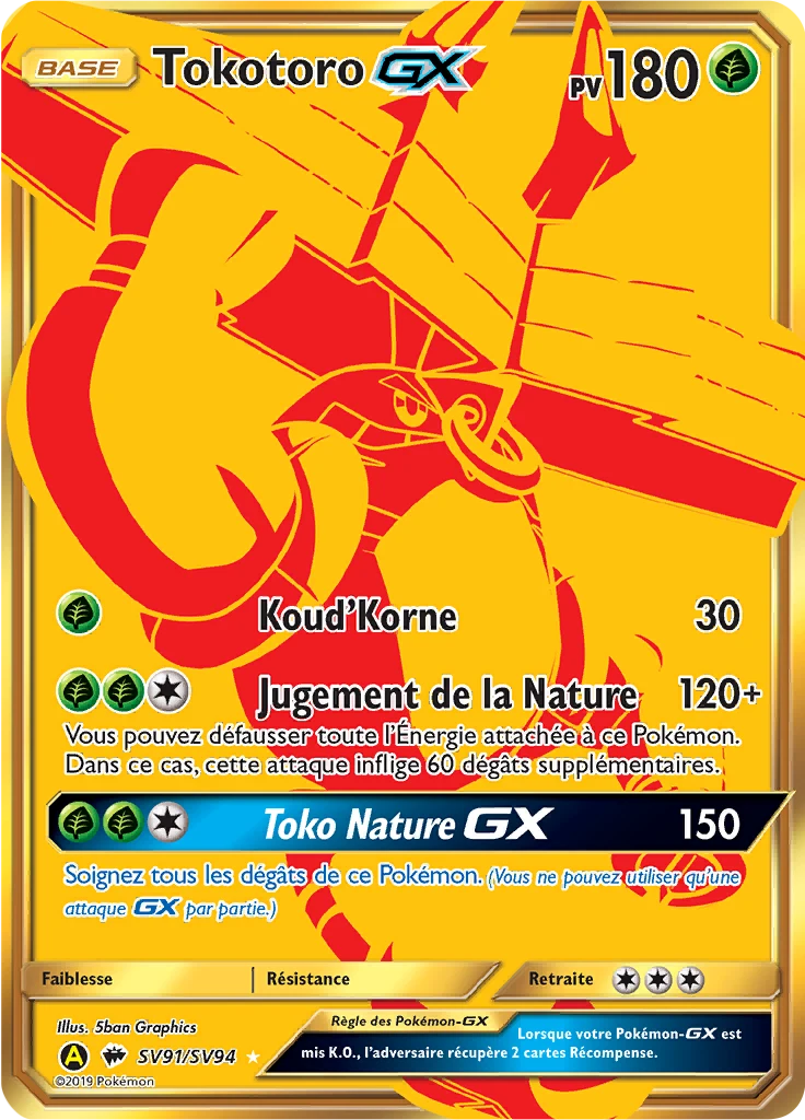 Carte Pokémon Tokotoro-GX de l'extension Destinées Occultes
