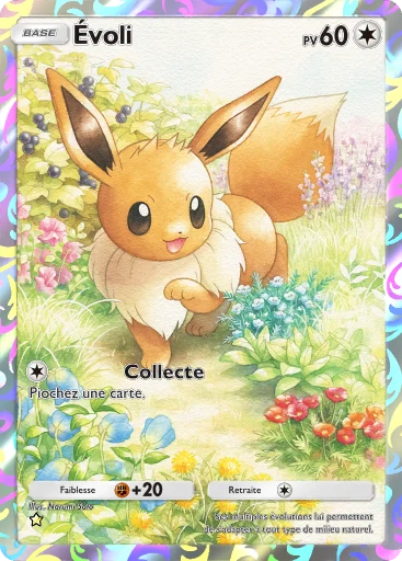 Carte Pokémon Évoli de l'extension La Clairière d'Évoli