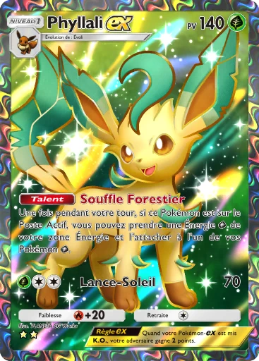 Carte Pokémon Phyllali-ex de l'extension Lumière Triomphale