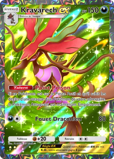 Carte Pokémon Kravarech-ex de l'extension Méga-Ascension