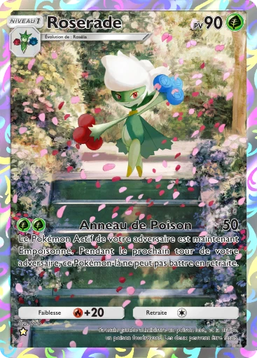 Carte Pokémon Roserade de l'extension Parade Onirique
