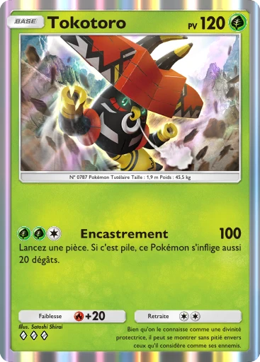 Carte Pokémon Tokotoro de l'extension Gardiens Astraux