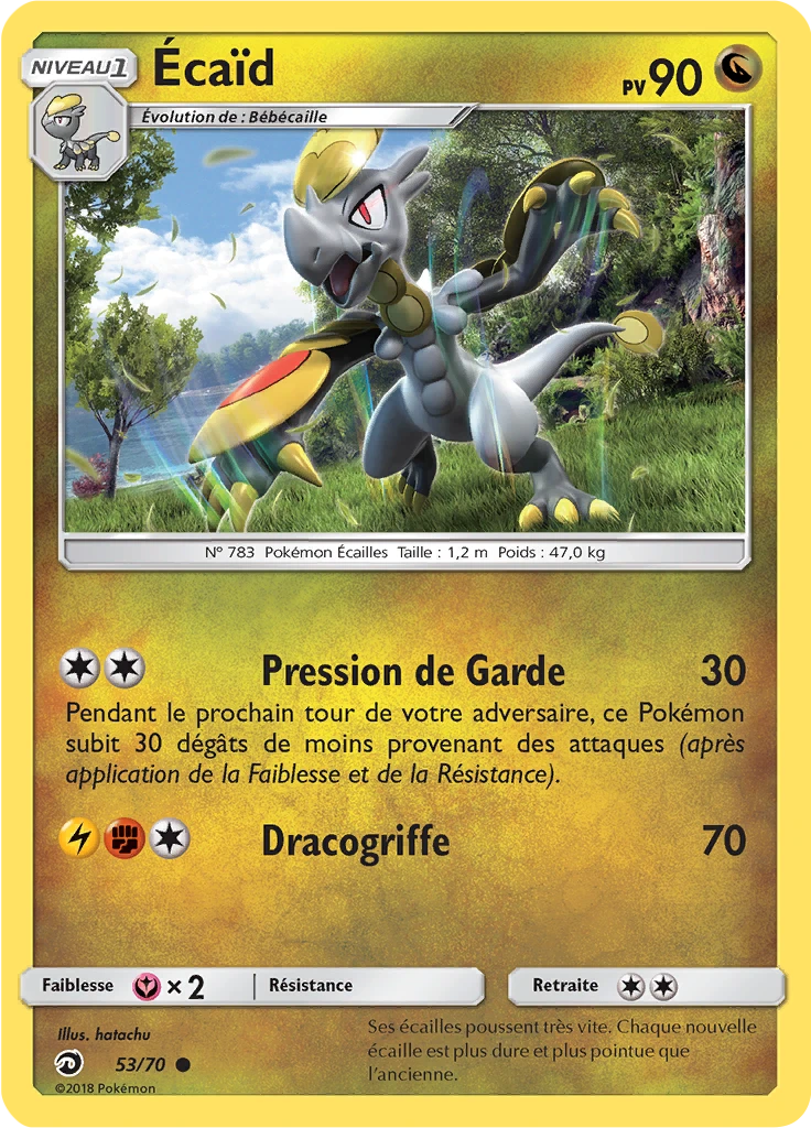 Carte Pokémon Écaïd de l'extension Majesté Des Dragons