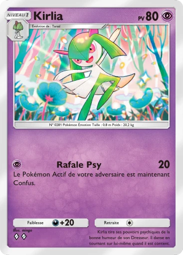 Carte Pokémon Kirlia de l'extension Parade Onirique