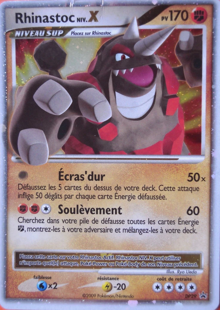Carte Pokémon Rhinastoc de l'extension Promo DP