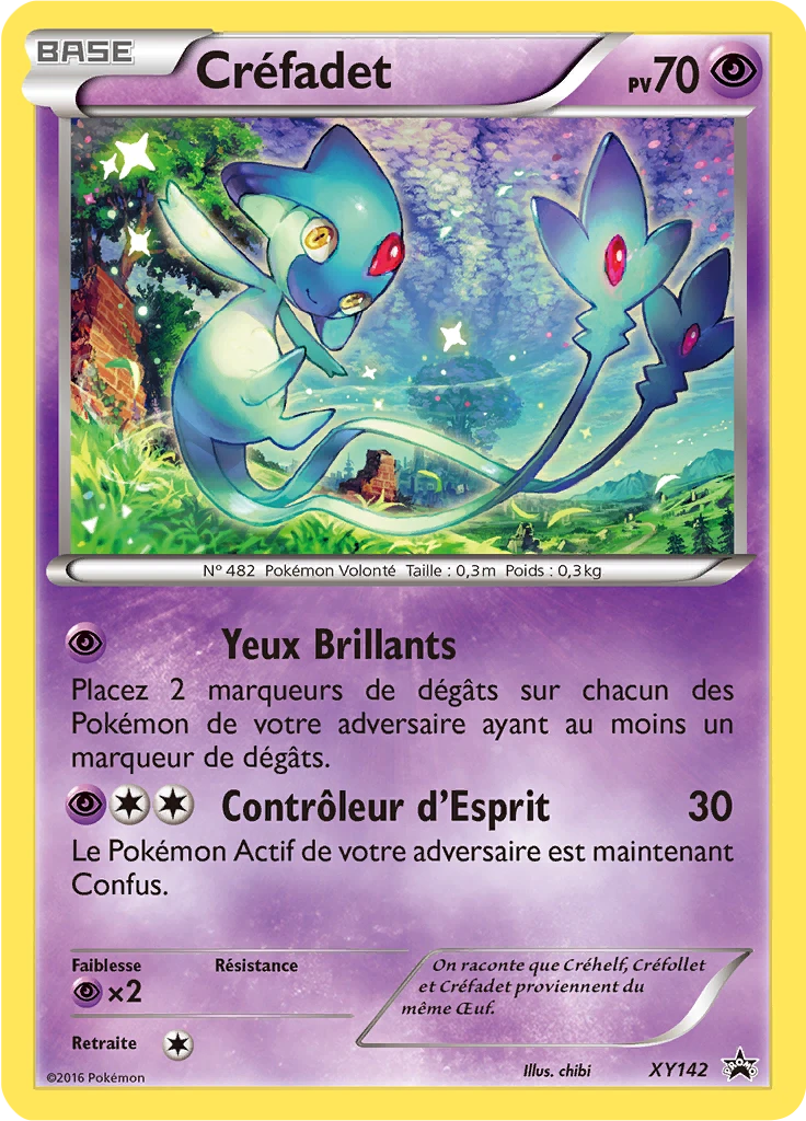 Carte Pokémon Créfadet de l'extension Promo XY