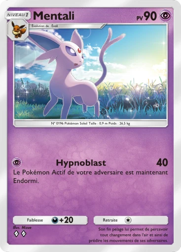 Carte Pokémon Mentali de l'extension Propulsion Paradoxe
