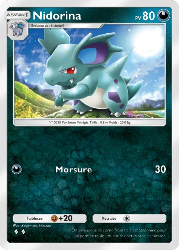 Carte Pokémon Nidorina de l'extension Puissance Génétique