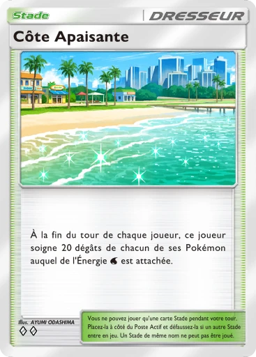 Carte Pokémon Côte Apaisante de l'extension Domination Céleste