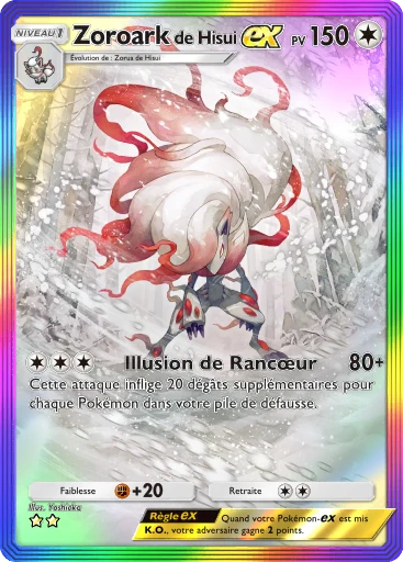 Carte Pokémon Zoroark de Hisui-ex de l'extension Jours Heureux