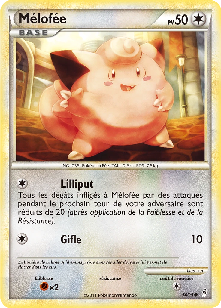 Carte Pokémon Mélofée de l'extension L'appel des Légendes
