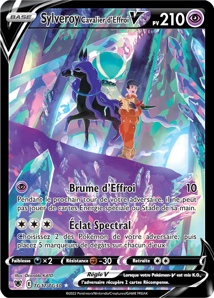 Carte Pokémon Sylveroy Cavalier d'Effroi V de l'extension Astres Radieux