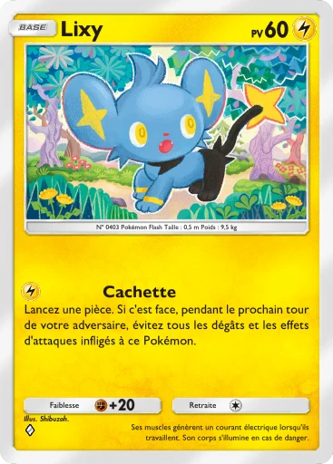 Carte Pokémon Lixy de l'extension Choc Spatio-Temporel