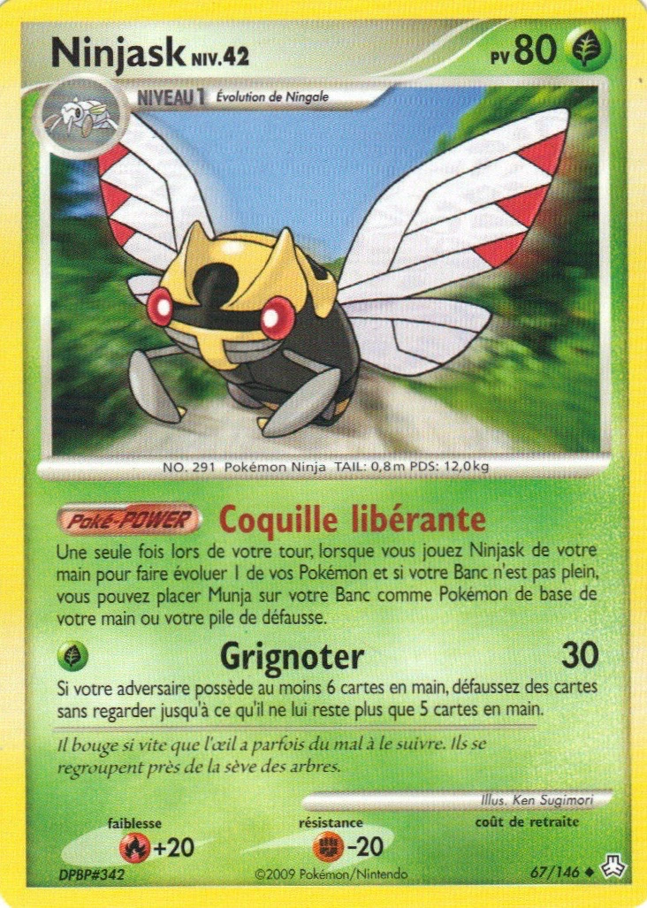 Carte Pokémon Ninjask de l'extension Éveil des Légendes