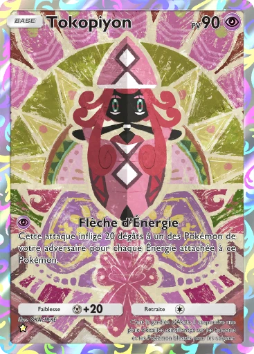 Carte Pokémon Tokopiyon de l'extension Gardiens Astraux