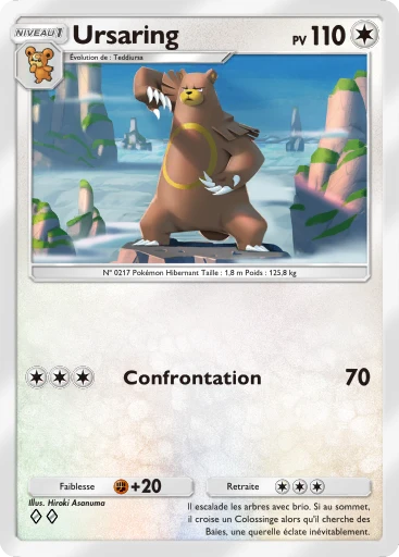 Carte Pokémon Ursaring de l'extension Jours Heureux