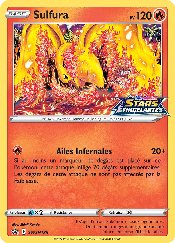 Carte Pokémon Sulfura de l'extension Promo SWSH
