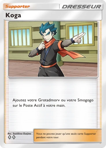 Carte Pokémon Koga de l'extension Puissance Génétique