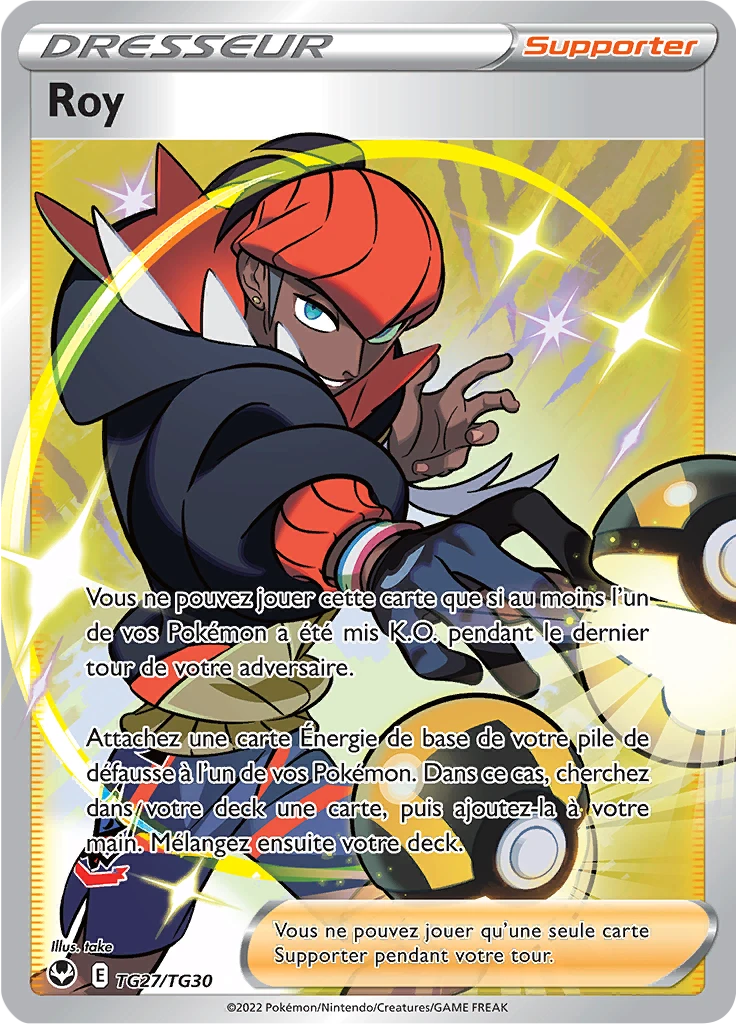 Carte Pokémon Roy de l'extension Tempête Argentée
