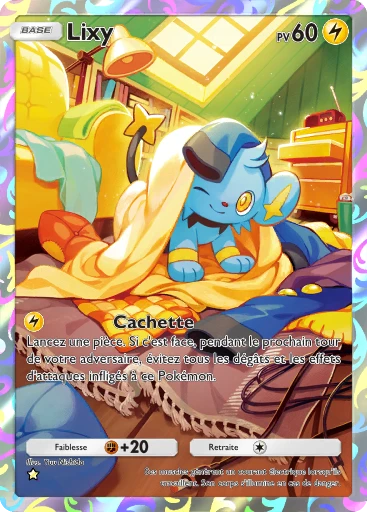 Carte Pokémon Lixy de l'extension Choc Spatio-Temporel