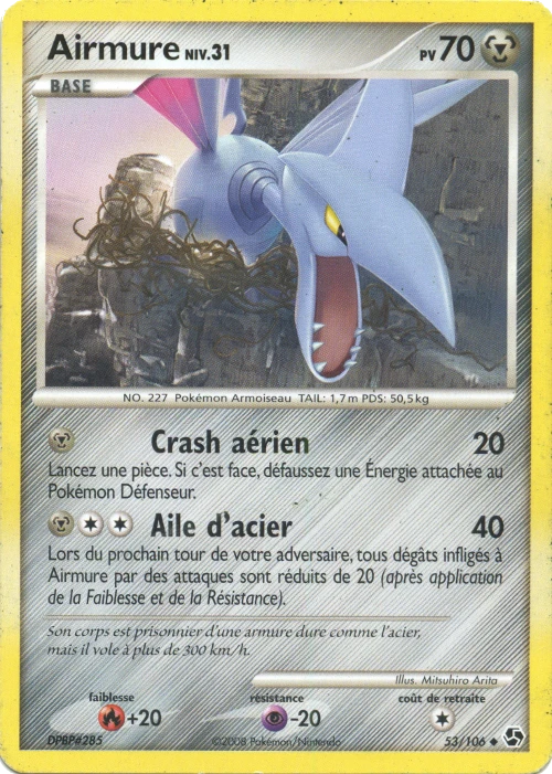 Carte Pokémon Airmure de l'extension Duels au Sommets