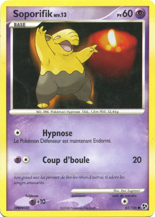 Carte Pokémon Soporifik de l'extension Duels au Sommets