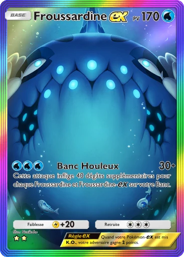 Carte Pokémon Froussardine-ex de l'extension Gardiens Astraux