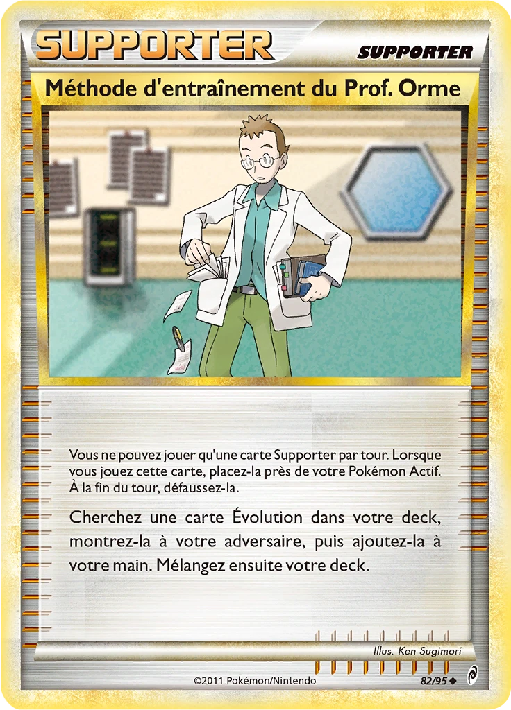 Carte Pokémon Méthode d'entraînement du Prof. Orme de l'extension L'appel des Légendes
