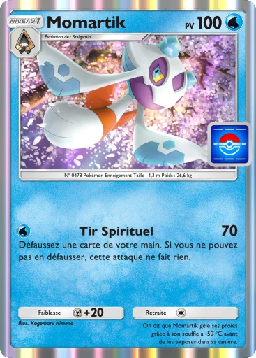 Carte Pokémon Momartik de l'extension Promo-B