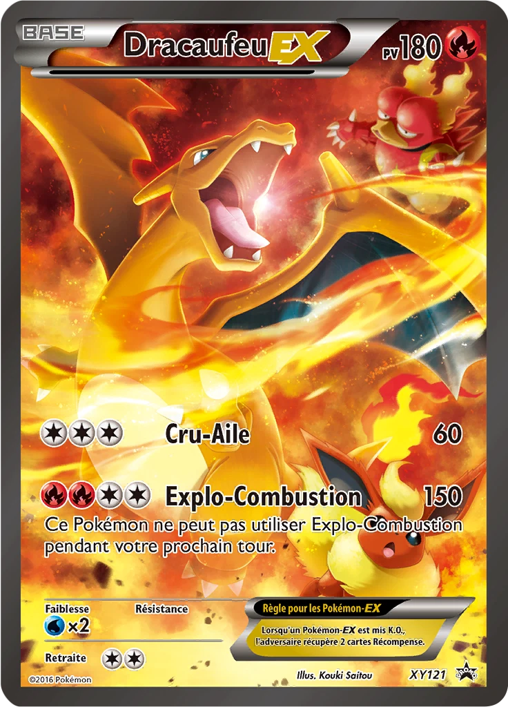 Carte Pokémon Dracaufeu EX de l'extension Promo XY