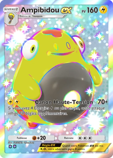 Carte Pokémon Ampibidou-ex de l'extension Propulsion Paradoxe