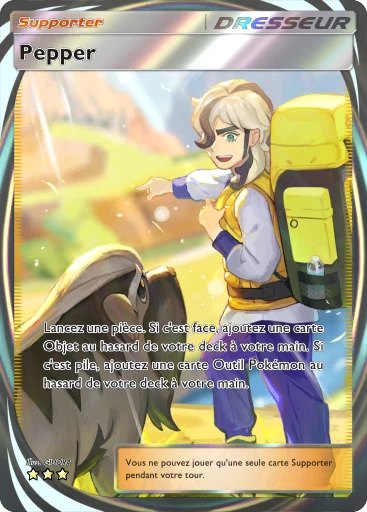 Carte Pokémon Pepper de l'extension Merveilles de Paldea
