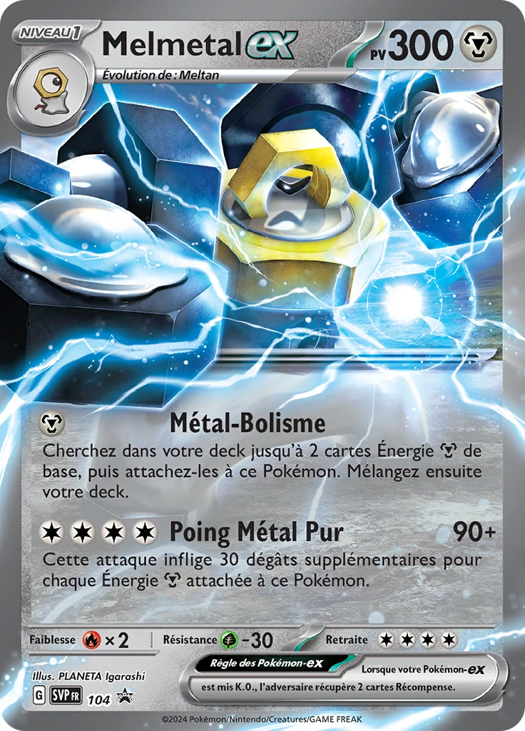 Carte Pokémon Melmetal-ex de l'extension SVP Black Star Promos