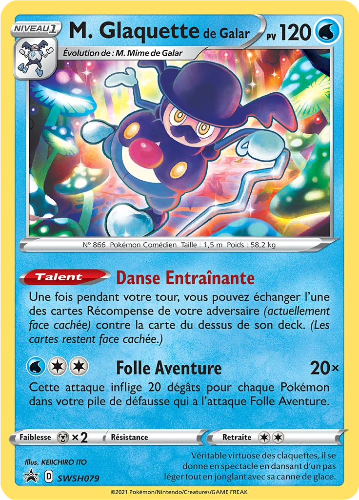 Carte Pokémon M. Glaquette de Galar de l'extension Promo SWSH