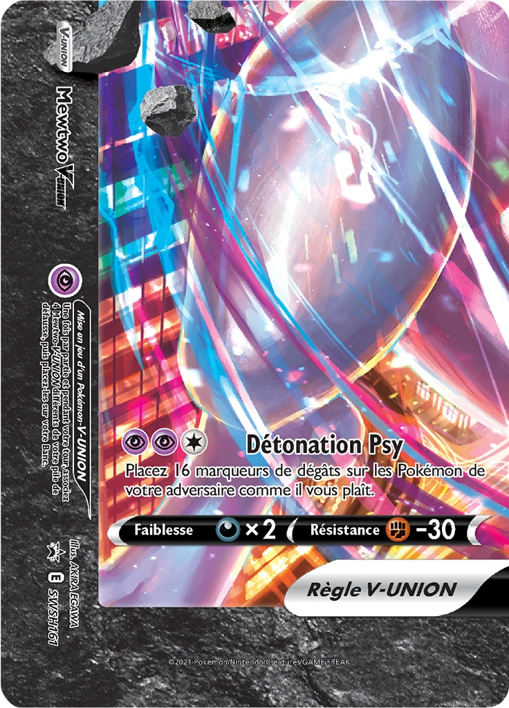 Carte Pokémon Mewtwo V-UNION de l'extension Promo SWSH