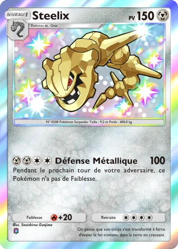 Carte Pokémon Steelix de l'extension Aura Palpitante