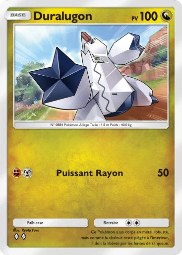 Carte Pokémon Duralugon de l'extension L'Ambition de la Team Rocket