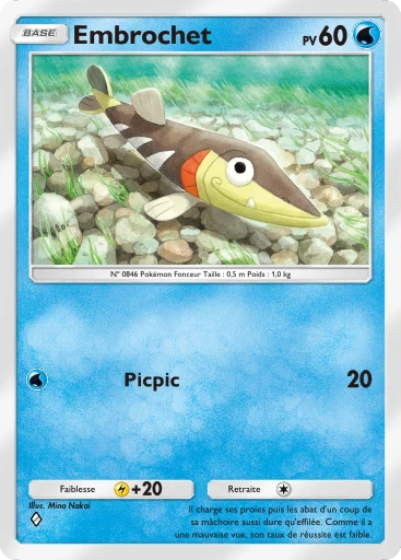 Carte Pokémon Embrochet de l'extension Méga-Ascension