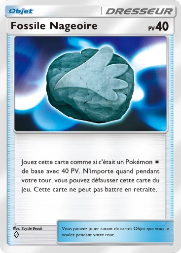 Carte Pokémon Fossile Nageoire de l'extension Parade Onirique