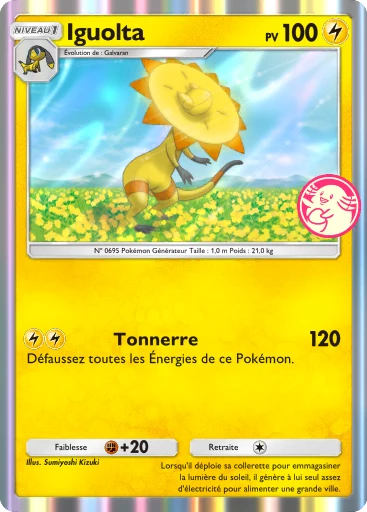 Carte Pokémon Iguolta de l'extension Promo-B