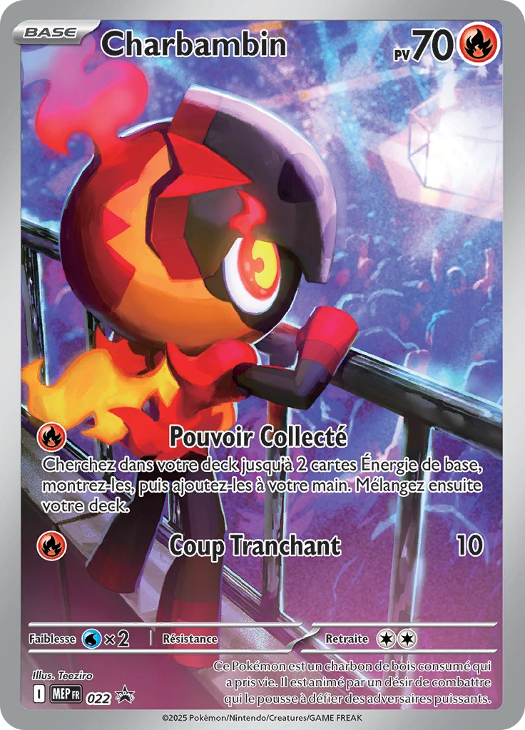 Carte Pokémon Charbambin de l'extension MEP Black Star Promos